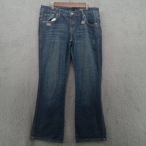 Buffalo David Bitton Jeans Womens 32 Blue Faded‎ Pinot Bootcut Denim
